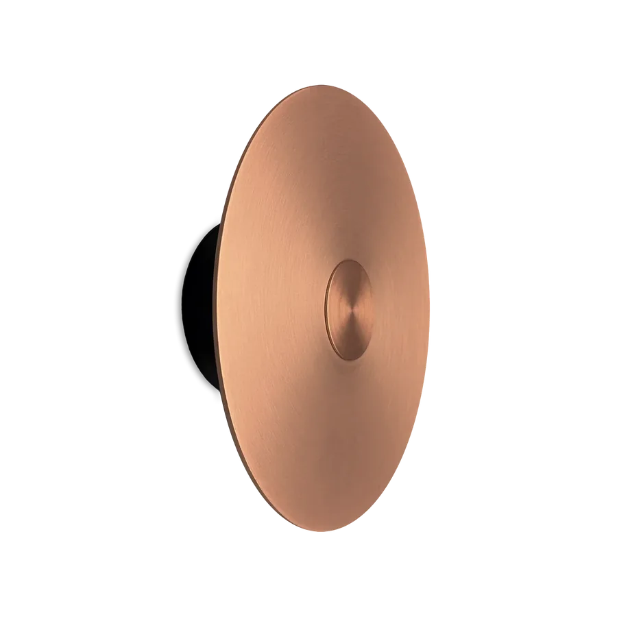 Bronze Solis Wall Light — Solis series · Glowing disc — Matte Bronze